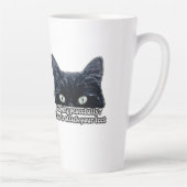 猫おもしろい飼いのための不機嫌な猫ミーム&猫好き カフェラテマグ (右)