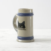 猫おもしろい飼いのための不機嫌な猫ミーム&猫好き ビールジョッキ (正面左)