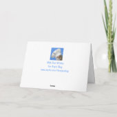 猫おもしろい魚勇気付けられる カード (裏面)