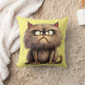 猫おもしろい クッション (ブランケット)