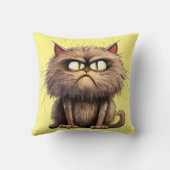 猫おもしろい クッション (裏面)