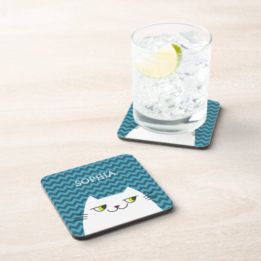 猫おもしろい コースター (右側)