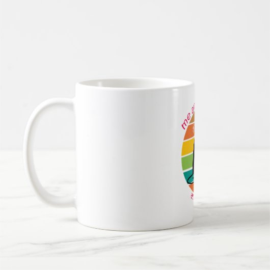 猫おもしろい コーヒーマグカップ (左)