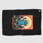 猫おもしろい ゴルフタオル (横)