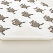 猫おもしろい シェルパブランケット (3/4)