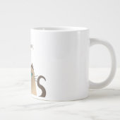 猫おもしろい ジャンボコーヒーマグカップ (右)