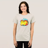 猫おもしろい トライブレンドTシャツ (正面全面)