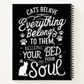 猫おもしろい ノートブック (裏面)