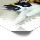 猫おもしろい フォトプリント            (角)