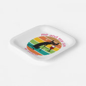 猫おもしろい ペーパープレート (傾斜あり)