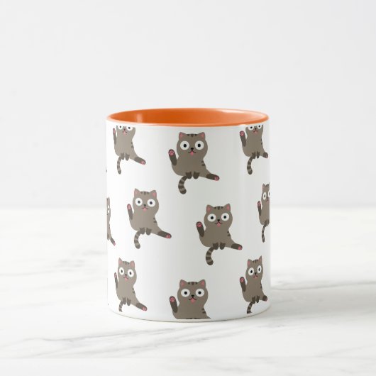 猫おもしろい マグカップ (中央)