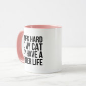 猫おもしろい マグカップ (正面左)