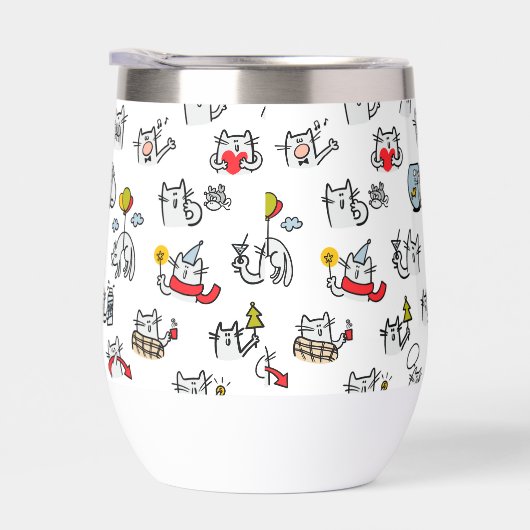 猫おもしろい、ミルク、魔法。 (右面)