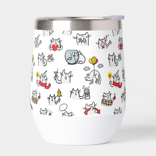 猫おもしろい、ミルク、魔法。 (左面)