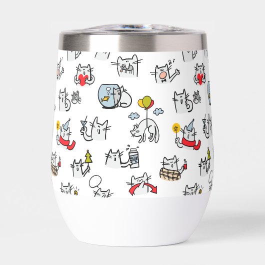 猫おもしろい、ミルク、魔法。 (正面)