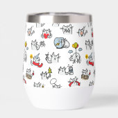 猫おもしろい、ミルク、魔法。 (背面)