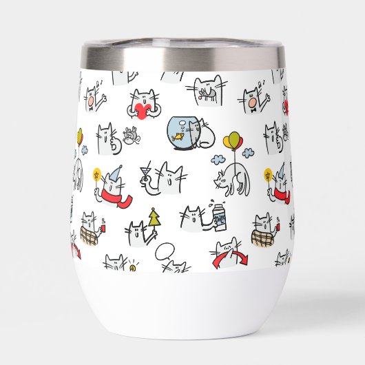 猫おもしろい、ミルク、魔法。 (背面)