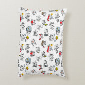 猫おもしろい、ミルク、魔法。 アクセントクッション (裏面(縦))