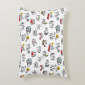 猫おもしろい、ミルク、魔法。 アクセントクッション (正面(垂直))