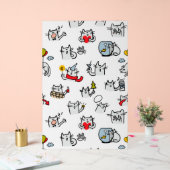 猫おもしろい、ミルク、魔法 アクリルサイン (ウェディング)