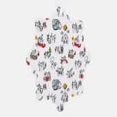 猫おもしろい、ミルク、魔法。 オーナメントカード (右)