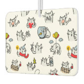 猫おもしろい、ミルク、魔法。 カーエアーフレッシュナー (左)