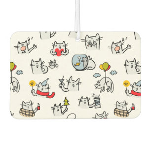 猫おもしろい、ミルク、魔法。 カーエアーフレッシュナー