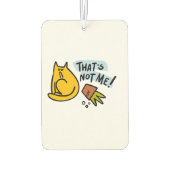 猫おもしろい、ミルク、魔法。 カーエアーフレッシュナー (裏面)