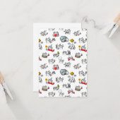 猫おもしろい、ミルク、魔法。 カード (正面/裏面インサイチュ)