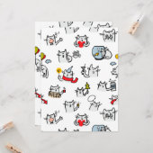 猫おもしろい、ミルク、魔法。 カード (正面/裏面インサイチュ)