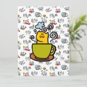 猫おもしろい、ミルク、魔法。 カード (スタンド正面)