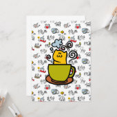 猫おもしろい、ミルク、魔法。 カード (正面/裏面インサイチュ)