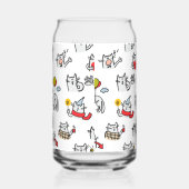 猫おもしろい、ミルク、魔法。 ガラス缶 (右)