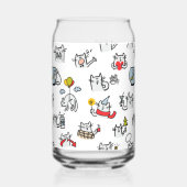 猫おもしろい、ミルク、魔法。 ガラス缶 (左)