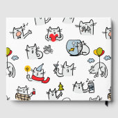 猫おもしろい、ミルク、魔法。 ゲストブック (裏面)