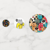 猫おもしろい、ミルク、魔法。 コンフェッティ (裏面)