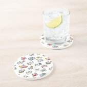 猫おもしろい、ミルク、魔法。 コースター (側面)