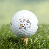 猫おもしろい、ミルク、魔法。 ゴルフボール (インサイチュ 木)