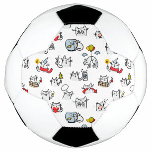 猫おもしろい、ミルク、魔法。 サッカーボール