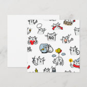 猫おもしろい、ミルク、魔法。 シーズンカード (正面/裏面)