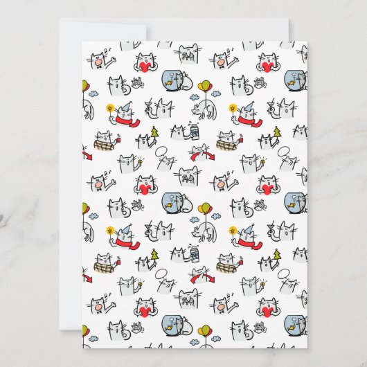 猫おもしろい、ミルク、魔法。 シーズンカード (正面)