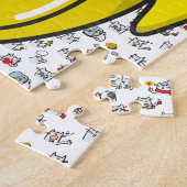 猫おもしろい、ミルク、魔法。 ジグソーパズル (側面)