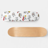 猫おもしろい、ミルク、魔法。 スケートボード (横)