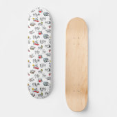 猫おもしろい、ミルク、魔法。 スケートボード (正面)