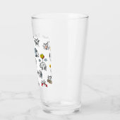 猫おもしろい、ミルク、魔法。 タンブラーグラス (左)