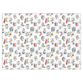 猫おもしろい、ミルク、魔法。 テーブルクロス (正面(横))