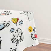 猫おもしろい、ミルク、魔法。 テーブルクロス (インサイチュ)