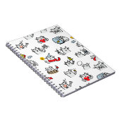 猫おもしろい、ミルク、魔法。 ノートブック (右側)