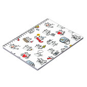 猫おもしろい、ミルク、魔法。 ノートブック (左側)