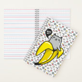 猫おもしろい、ミルク、魔法。 ノートブック (内側)